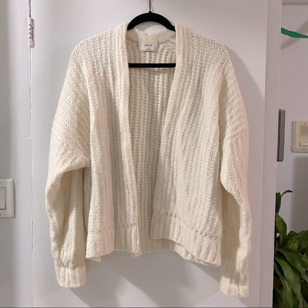 Aritzia Wilfred Alpaca Wool Cardigan